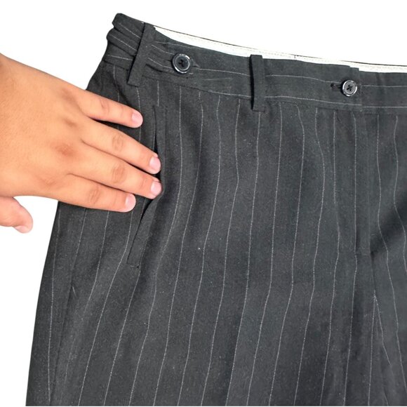 The Limited Womens 12 Cassidy Fit Pinstripe Charcoal Gray Dress Pants - Picture 7 of 15